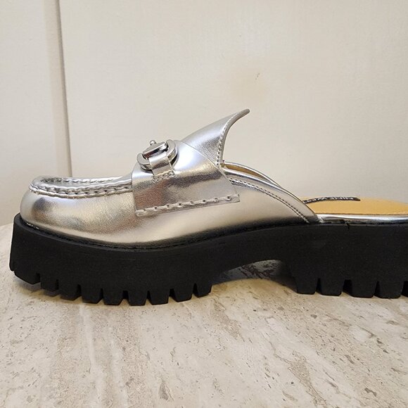 Nine West Womens Duntal Slip- Silver - b046 - Picture 4 of 10